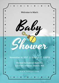 Baby shower max poster