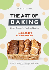 Education class baking poster