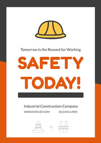 Industrial safety poster