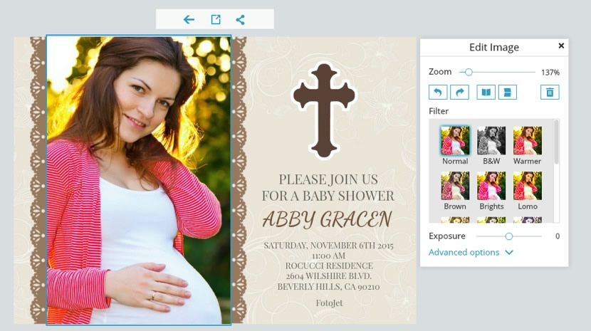 Religious baby shower store invitations