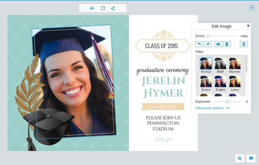 Edit graduation photos