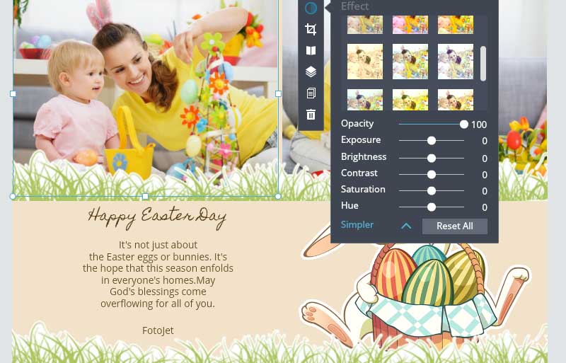 Edit Easter cards