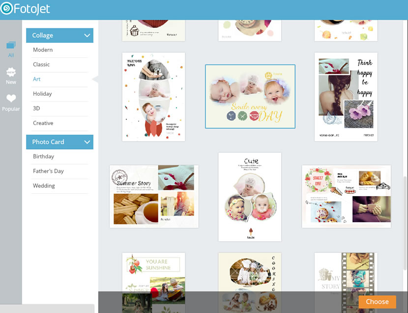 Page 2 - Free and customizable baby photo collage templates