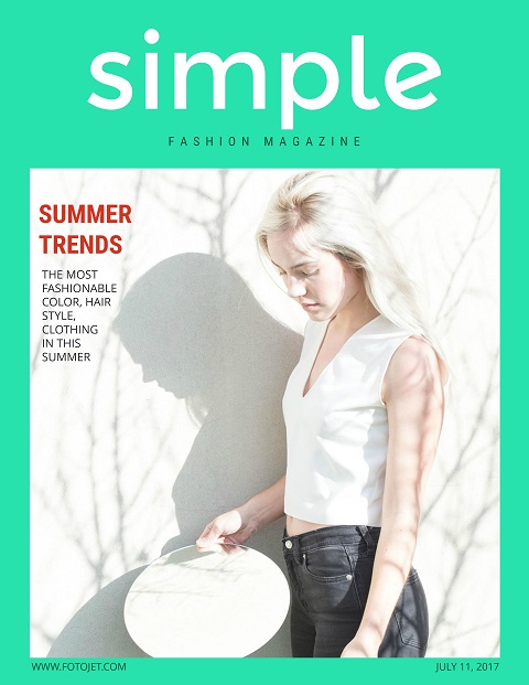 simple magazine layout design