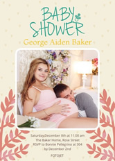 Free Online Baby Shower Invitation Maker | FotoJet