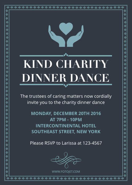 fundraising dinner invitation