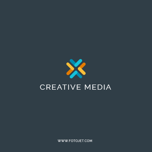 Tv media logo design Royalty Free Vector Image